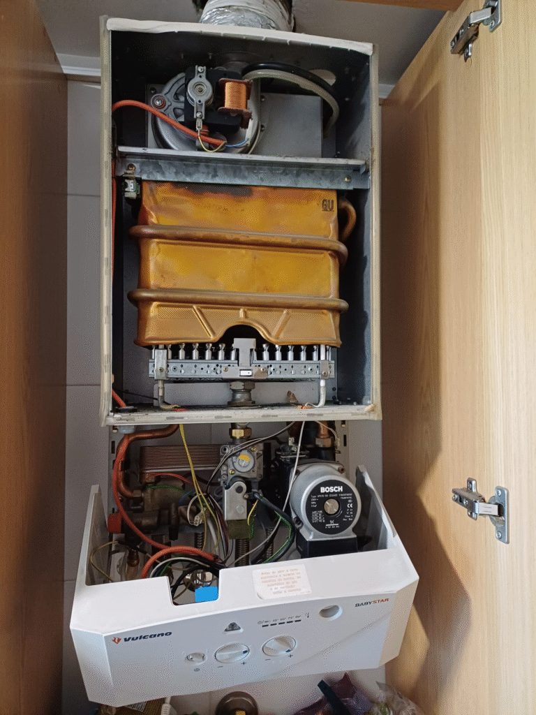 Interior esquentador